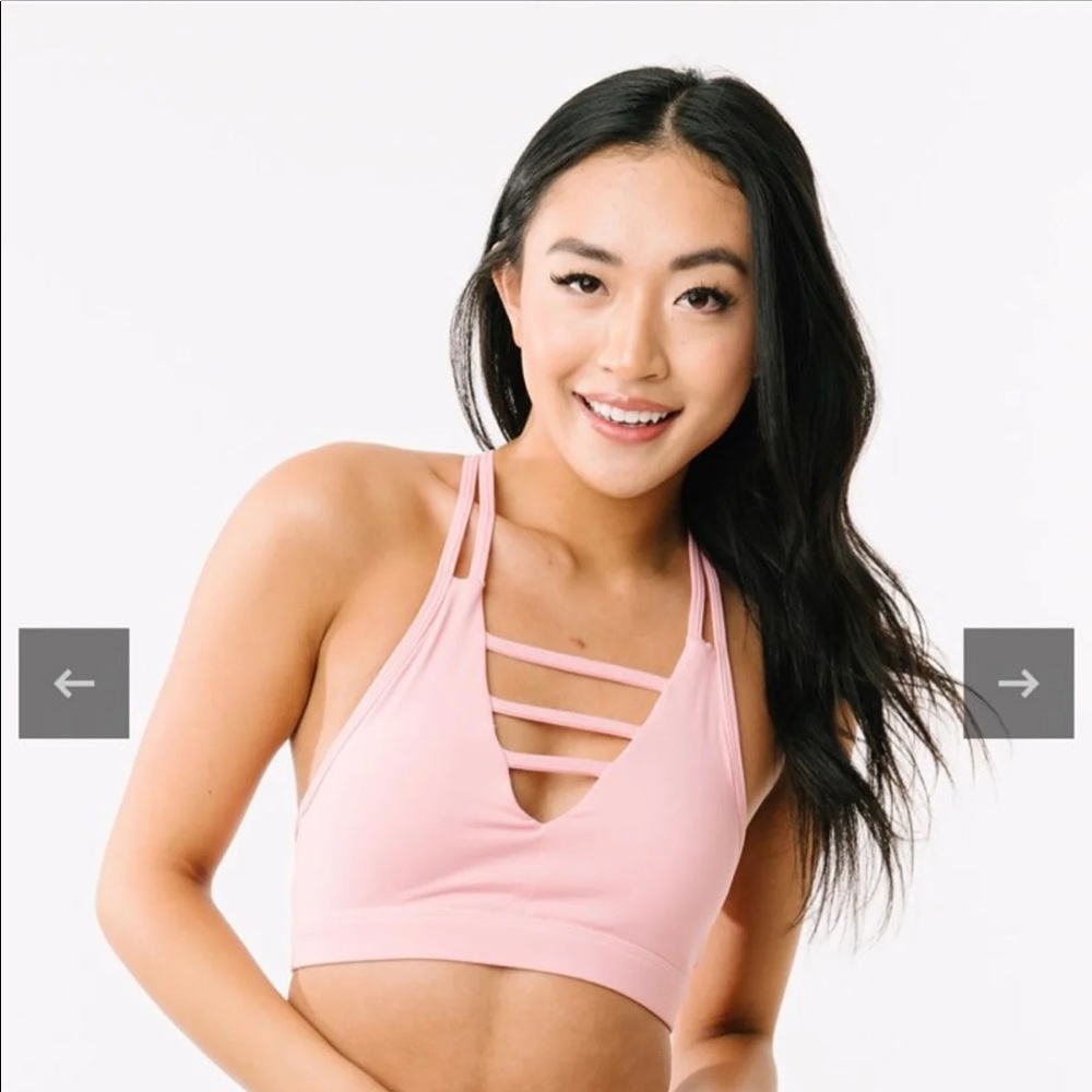 ZYIA Pink Grid Bra